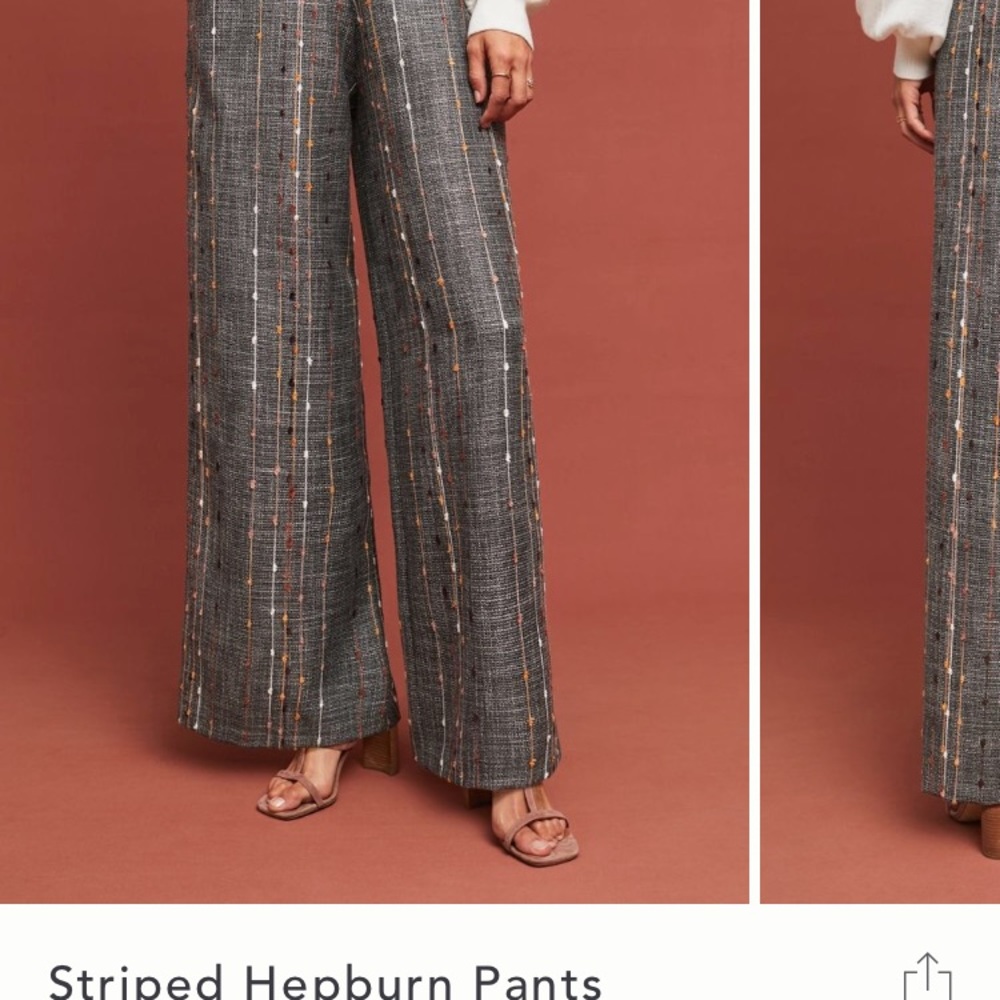 ISO Anthro Eva Franco Striped Hepburn Pants